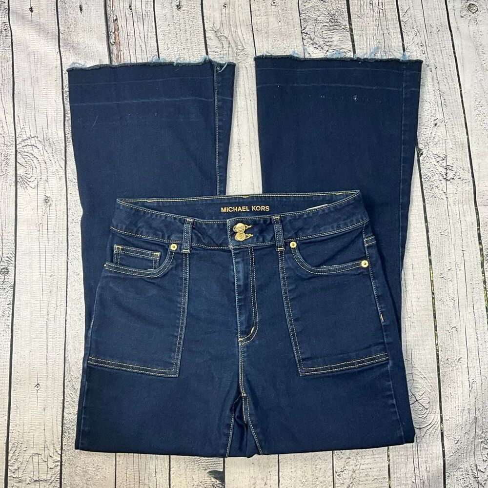 MICHAEL KORS Selma Flare Boho Jeans 10